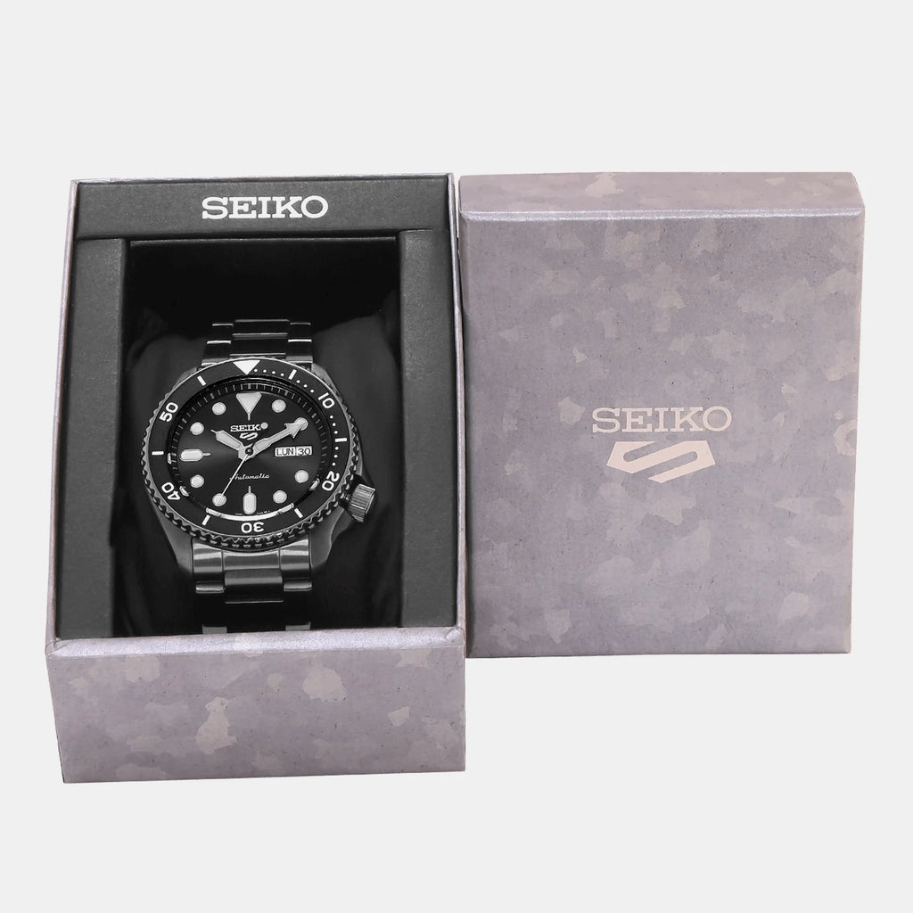 SEIKO 5 Sports Men Automatic Black Dial Analog Stainless Steel