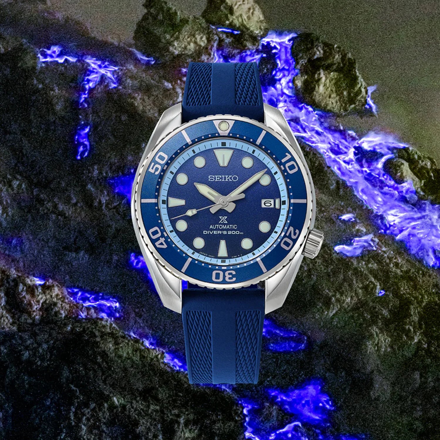 SEIKO Prospex Blue Fire Crater Limited Edition Automatic
