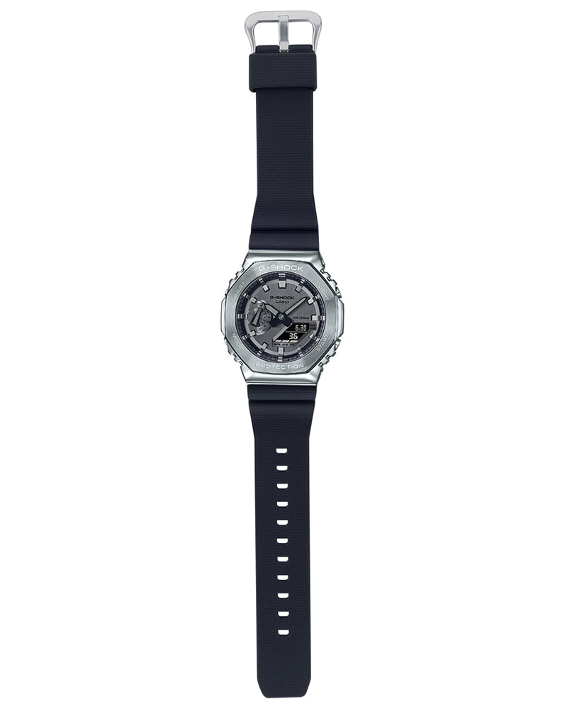 Casio G-Shock GM-2100-1A “CasiOak” – Silver Metal Edition