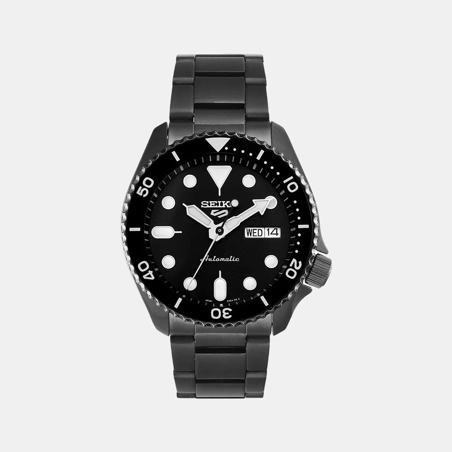 SEIKO 5 Sports Men Automatic Black Dial Analog Stainless Steel
