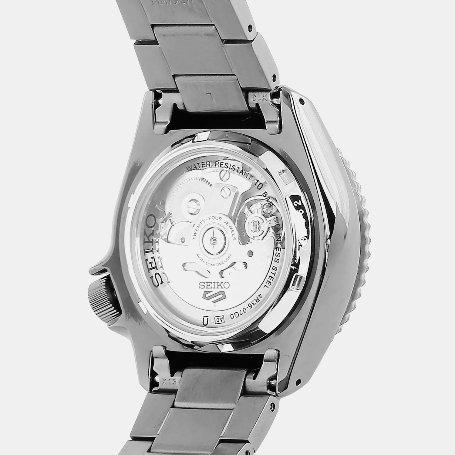 SEIKO 5 Sports Men Automatic Black Dial Analog Stainless Steel