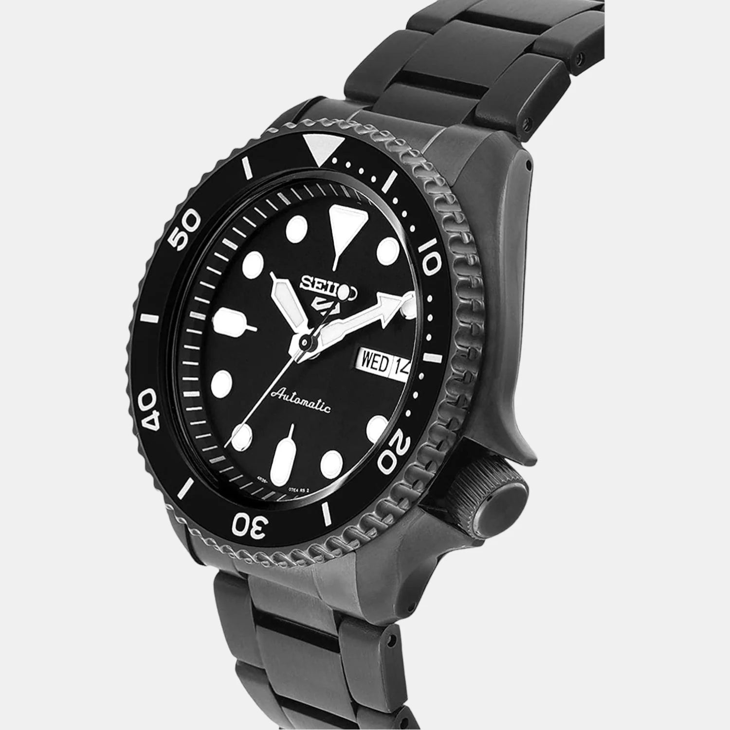 SEIKO 5 Sports Men Automatic Black Dial Analog Stainless Steel