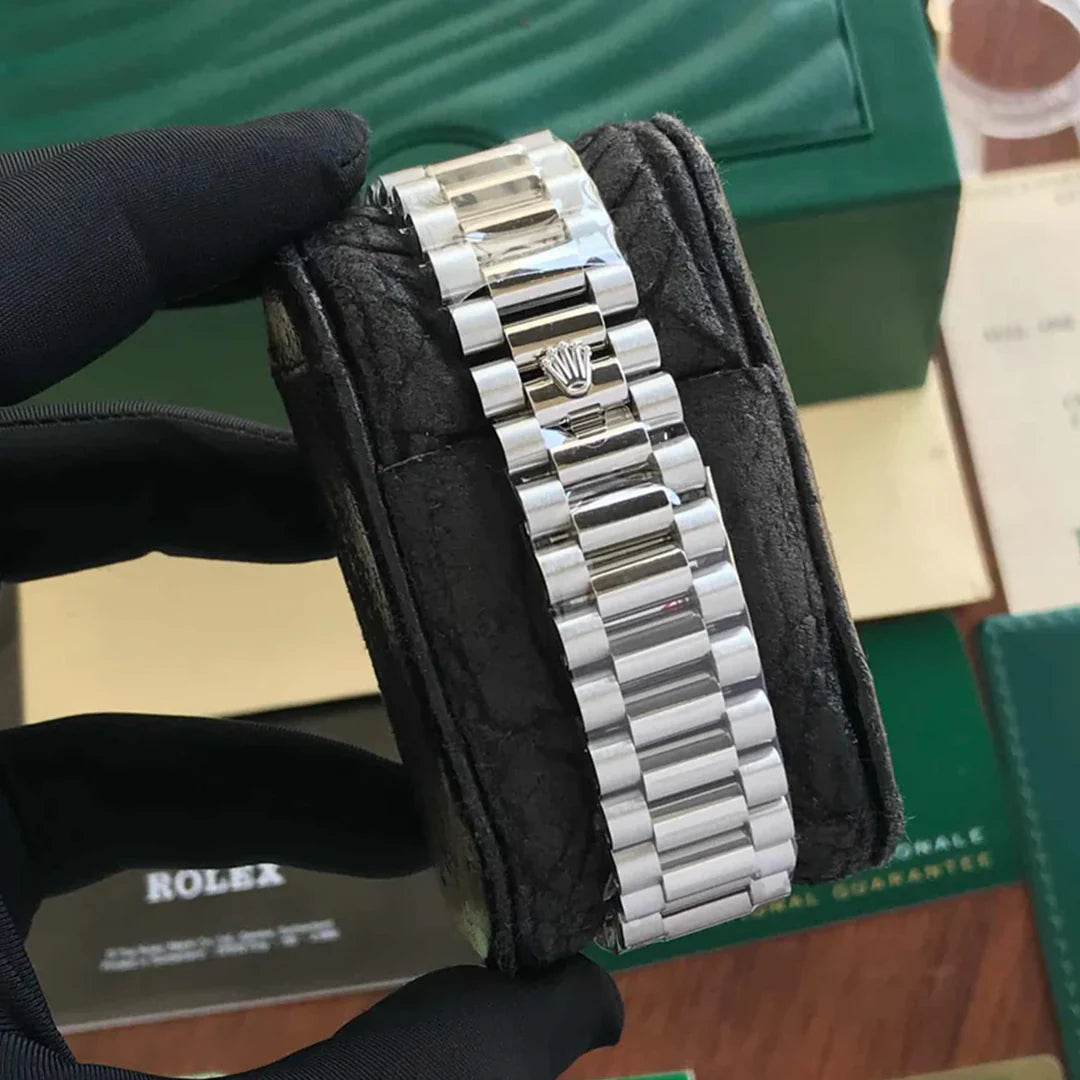 Rolex Day-Date Blue Dial Silver Edition