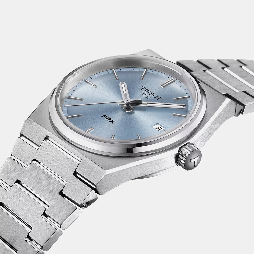 Tissot PRX Ice Blue Stainless Steel Watch