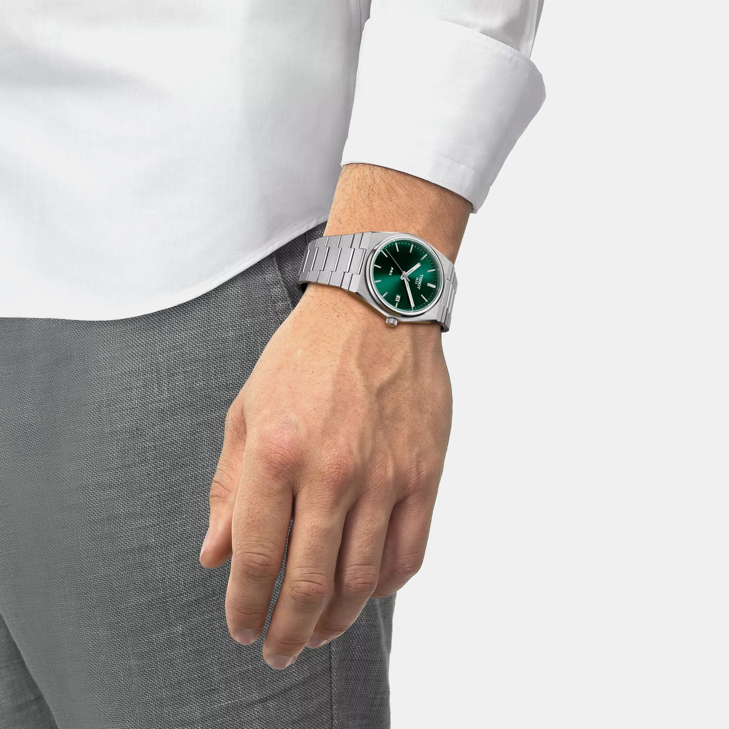 Tissot PRX Green Dial Stainless Steel Watch